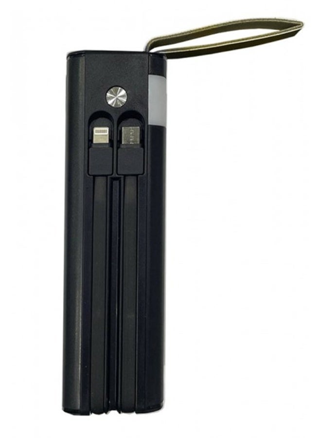 OALE 30000mAh Solar Power Bank, 22.5W Fast Charging, Built-in Type-C & Lightning Cables, Multiple USB Outputs - Image 4